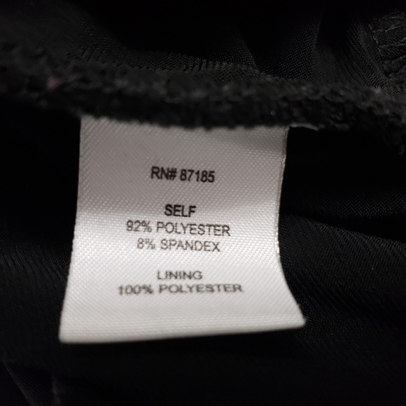 Studio Y Tiered Sequined Black Fitted Dress Sz M - Picture 7 of 8